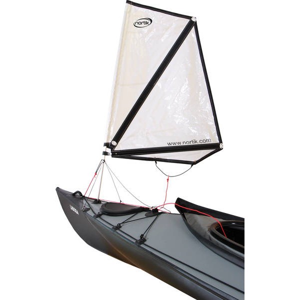 Kayak Barca Vento Vela 106,7 cm Pieghevole Tavola Vela con Finestra Trasparente Canoe Downwind Paddle per Kayak Barca a Vela Canoa Pieghevole Stile 